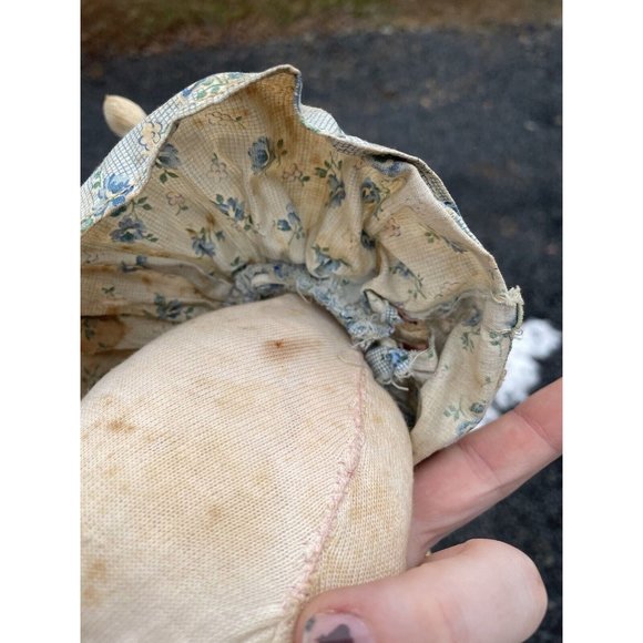 Antique Handmade Ragdoll Embroidered Face 20th C. Vintage Doll Rag Doll Cloth - Picture 11 of 15